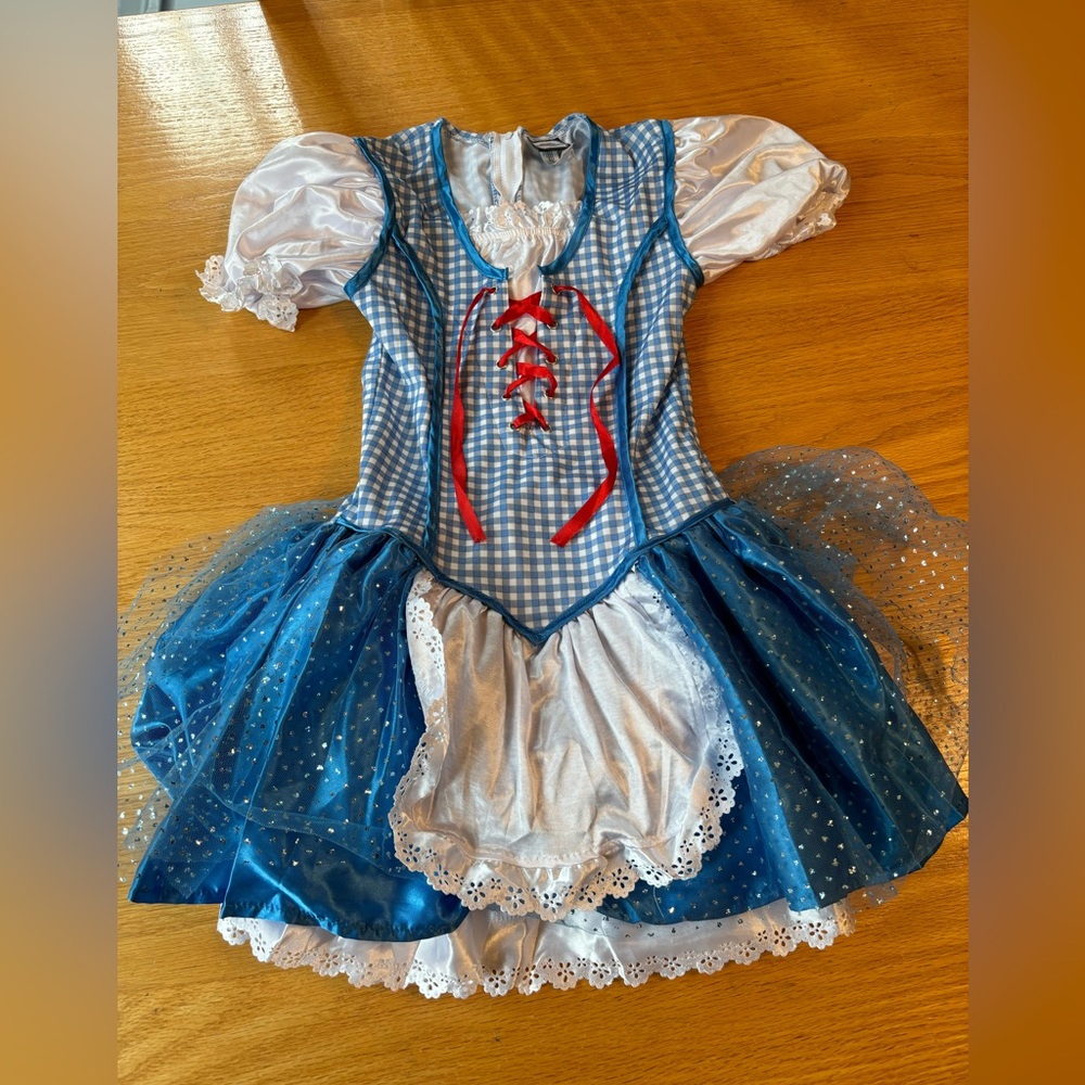Wizard of Oz Dorothy Costume Girls Medium 8-10 Dress Halloween